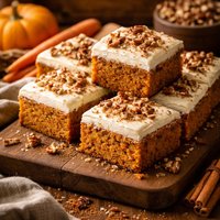 Sweet Carrot Pumpkin Bars