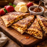 Sweet Cheesy Breakfast Quesadilla