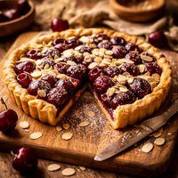 Sweet Cherry Almond Tart