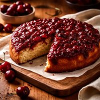 Sweet Cherry Upside Down Cake