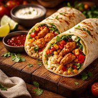 Sweet Chilli Chicken Burrito Tortilla Wraps