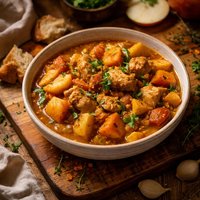 Sweet Curried Chicken Yam and Apple Stew