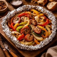 Sweet Onion and Pepper Grill Packet