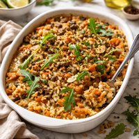 Sweet Oven Baked Risotto Vegan