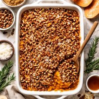 Sweet Potato Casserole W Coconut Pecan Topping