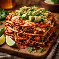 Sweet Potato Enchilada Stack