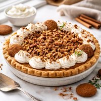 Sweet Potato Gingersnap Streusel Pie