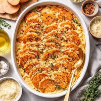 Sweet Potatoes Au Gratin