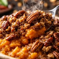 Sweet Potatoes with a Pecan Topping