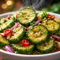 Sweet Sour Cucumber Salad