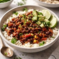 Sweet Spicy Beans and Rice