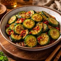 Sweet Spicy Cucumbers