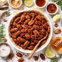 Sweet Spicy Glazed Pecans