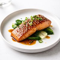Sweet Spicy Glazed Salmon