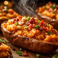 Sweet Twice Baked Sweet Potatoes