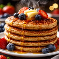 Sweet Whole Wheat Pancakes