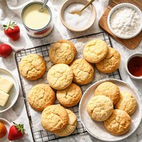 Sweetened Condensed Milk Biscuits Cookies