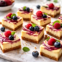 Swirled Cheesecake Nibbles