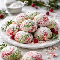 Swirled Holiday Snowball Cookies