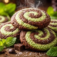 Swirled Mint Cookies