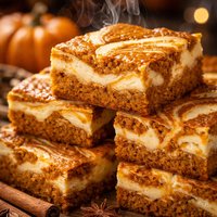 Swirled Pumpkin Cream Cheese Bars