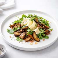 Swiss and Hot Mushroom Salad