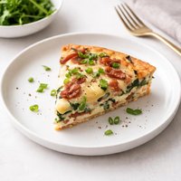 Swiss Bacon Crustless Quiche