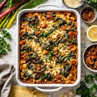 Swiss Chard and Caramelized Onion Lasagna