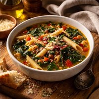 Swiss Chard and Penne Soup