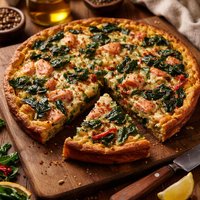 Swiss Chard and Salmon Frittata