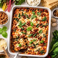 Swiss Chard Italian Sausage Lasagna