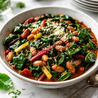 Swiss Chard with Pinto Beans
