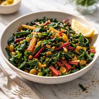Swiss Chard with Raisins and Pine Nuts
