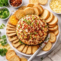Swiss Cheddar and Bacon Cheese Ball