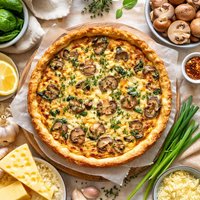 Swiss Cheese Mushroom Quiche