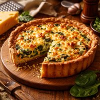 Swiss Cheese Spinach Quiche