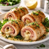 Swiss Chicken and Ham Rollups