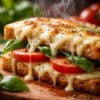 Swiss Melt with Tomato and Fresh Basil