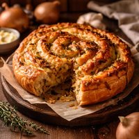 Swiss Onion Spiral Bread