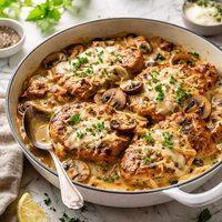 Swiss Pork and Mushrooms