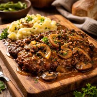 Swiss Steak with Mushrooms Onions Gravy