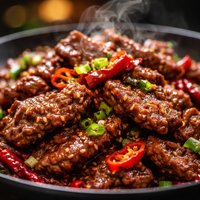 Szechuan Beef or Deer
