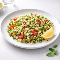 Tabouli Chickpea Couscous Salad