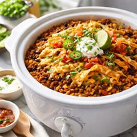 Taco Casserole for the Crock Pot