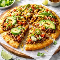 Taco Cornbread Pizza