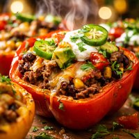 Taco Filled Bell Peppers
