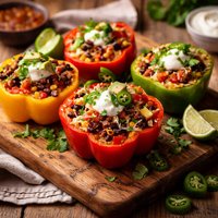 Taco Stuffed Bell Peppers Cups