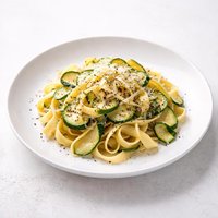 Tagliatelle with Parmesan and Courgettes Zucchini