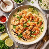 Tahitian Shrimp in Coconut Vanilla Sauce