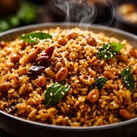 Tamarind Rice with Sesame Seeds